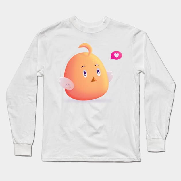 Baby Chicken Long Sleeve T-Shirt by tribhuvansuthar